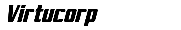Virtucorp font preview